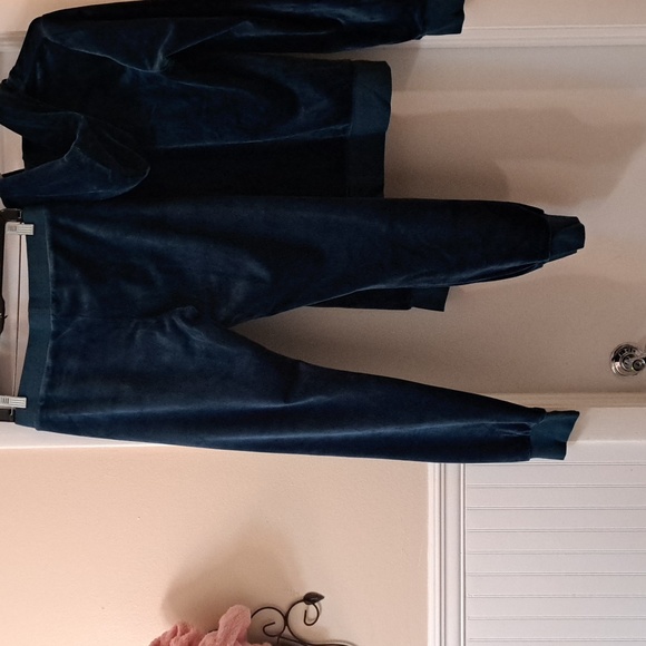 Juicy Couture Black Label Teal Blue Gorgeous Hoody/Jogger Bundle. PantsM,JacketL - Picture 6 of 10